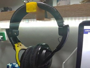 shelf headphone hanger holder wheels 3d print model - Mito3D