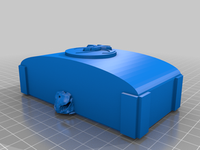 mandalorian chest box container mercs starwars star wars storage treasure 3d print model - Mito3D