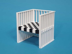 3d-gedruckte koloman moser Stuhl 3d print model - Mito3D