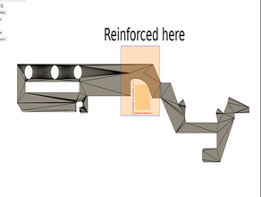 reinforced - six shooter rubber band gun mechanism 3d print model - Mito3D
