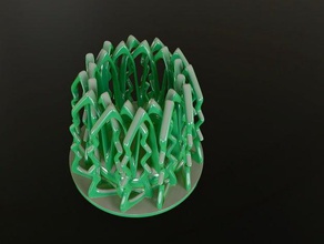 circolare complesso basket 4 art cesto contenitore matematica arte la scultura 3d print model - Mito3D