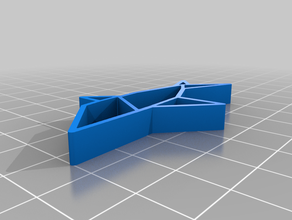 mon personnalisés origami requin personnalisé 3d print model - Mito3D