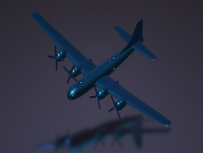 boeing b-29 superfortress bockscar bomber enola gay enolagay fat boy little nuclear sperfortress usaf 3d print model - Mito3D