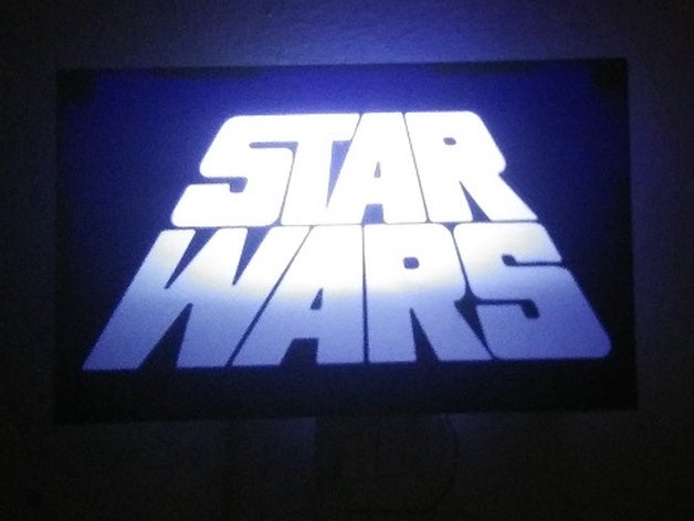 star wars luce notturna la decorazione mobili notte di 3D print model - Mito3D
