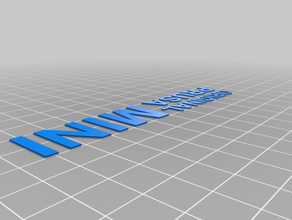 prusa mini lettera inserti 3d print model - Mito3D