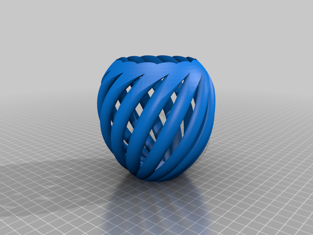 vase spiral twisted 3D print model - Mito3D
