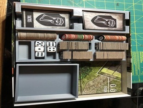 castle itter game piece organizer & dice throw box 3d print model - Mito3D