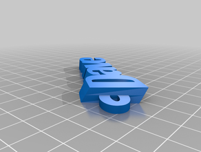 my customized iamburny's text - dave keyring keyfob 3d print model - Mito3D