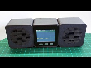 m5stack web rádio gabinete esp32 mp3 player webradio 3d print model - Mito3D