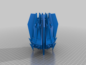 dreadclaw - chaos warmachine low poly 40k drop pod warhammer 3d print model - Mito3D