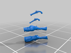 sailor powder weapons - empire gubbins aos whfb 3d print model - Mito3D