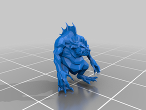 Fluss-Trolle - Orks goblins dp low-poly aos Fluss troll whfb 3d print model - Mito3D