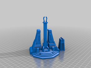 trono obelisco - necrons o-terreno o terreno 3d print model - Mito3D