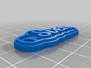 my customized multiline tag keychain sven 3d print model - Mito3D