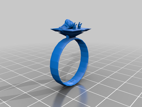 bebé yoda anillo 3d print model - Mito3D