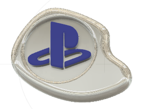 le sceau de la playstation cadeau lettre logo 3d print model - Mito3D