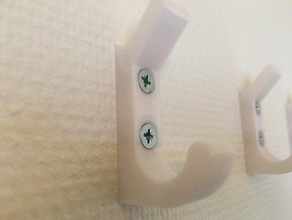 el gancho percha de ropa la capa puerta enlace colgador knage perilla peg toalla pared 3d print model - Mito3D