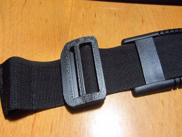 imprimible ajustador de la correa 37mm mochila hebilla el clip 3D print model - Mito3D