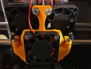 active cooling fan duct - additional mounting 3d print model - Mito3D