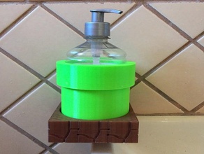 mario liquid soap holder 3d print model - Mito3D