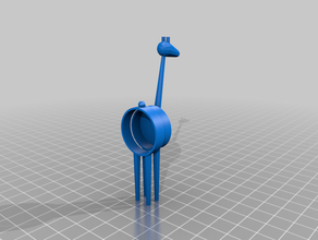 corcho pals personalizable de la jirafa pal 3d print model - Mito3D