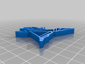 mon personnalisés origami aigle personnalisé 3d print model - Mito3D
