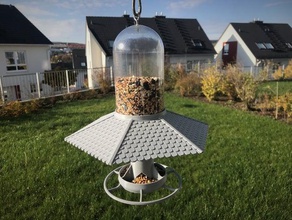 sodastream bird feeder roof garden 3d print model - Mito3D