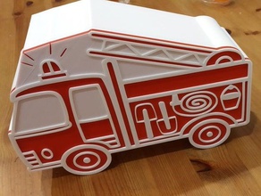 firetruck box container kids 3d print model - Mito3D