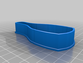 champagne-bottle-cookie-cutter 3d print model - Mito3D