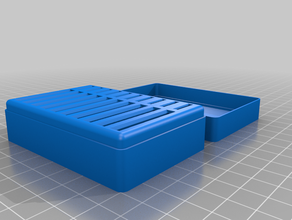 my memory card box lid 10 slots- customizer customized 3d print model - Mito3D