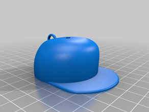 baseball cap pendant hat 3d print model - Mito3D