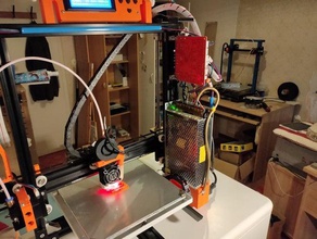 modification anet a2 printer upgrade drag chain glass heating bed high speed print marvell 19 power switch case housing reinforced frame 3d print model - Mito3D