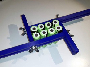 battery cell welding jig 18650 diy spot 3d print model - Mito3D