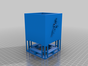 mini plantador de caixa 3d print model - Mito3D