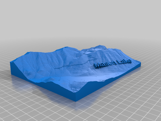 ira spring hiking trail mason lake washington map 3D print model - Mito3D