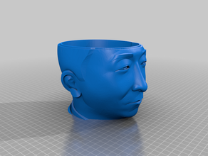 andrew yang cookie jar 2020 bust 3d print model - Mito3D