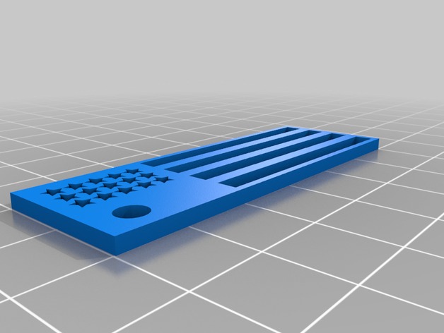 ABD bayrağı Anahtarlık 3D print model - Mito3D
