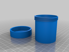 jeloseum jar screw-on lid 3d print model - Mito3D