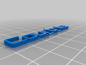 mi 3d personalizados nombre plate2 personalizado 3d print model - Mito3D