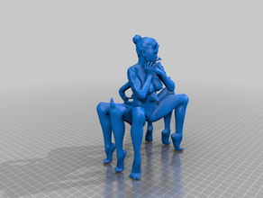 bizarre woman remix evil nsfw nude female 3d print model - Mito3D