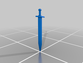 simple épée lourde l'épée 3d print model - Mito3D