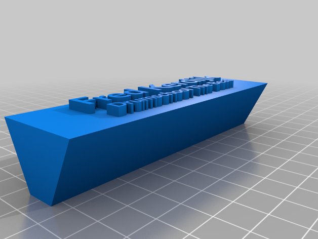 my customized nameplate fred 3D print model - Mito3D