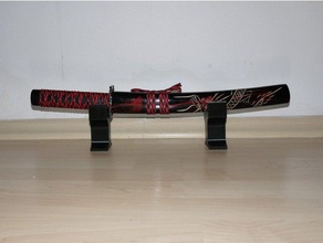 katana holder japan samurai stand wakizashi 3d print model - Mito3D
