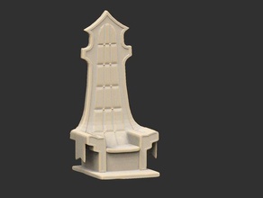de haut trône fable 3d print model - Mito3D