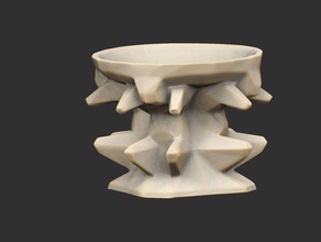 urn Inhaber statue Schüssel Fabel Halter 3d print model - Mito3D