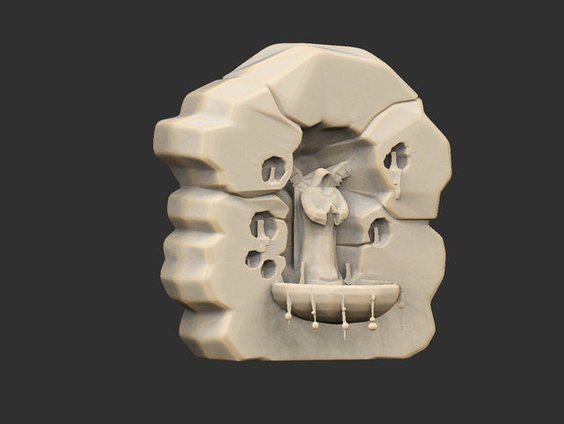 sanctuaire de la statue fable 3D print model - Mito3D