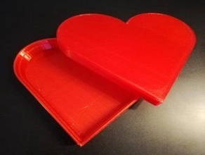 heart jewelery box casket schatulle schmuckkasten schmuckschachtel 3d print model - Mito3D