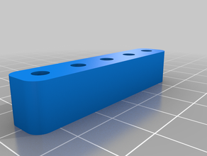 universal-Halterung bar single-row-50mm nut Löcher 3d print model - Mito3D