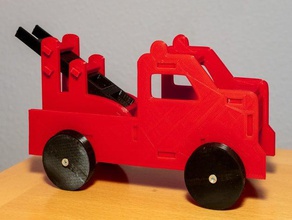playmobil camion dei pompieri - fdm i vigili del fuoco fireworker 3d print model - Mito3D