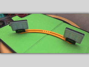 gebogene Halterung Aktion Kamera led Lichter mount Montage Fotografie Stativ 3d print model - Mito3D